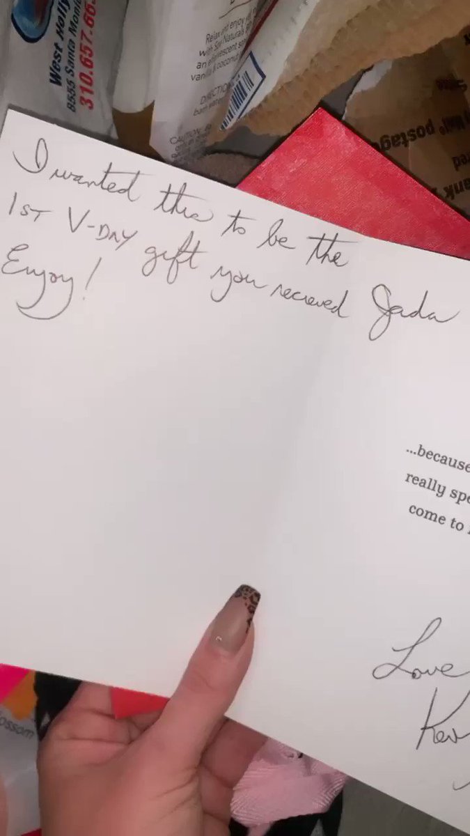 Thank you @KevinGrace10 for my Vday package! Always hooking me…