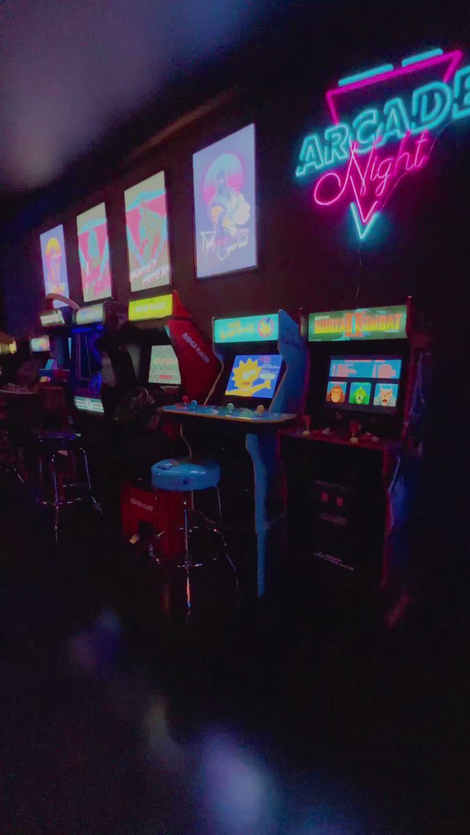 Still need to hang a few more neons and another…