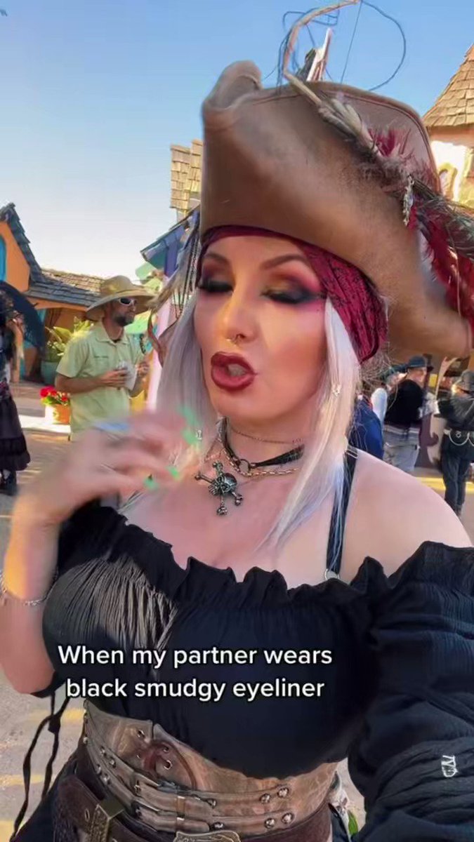 When they wear black eyeliner