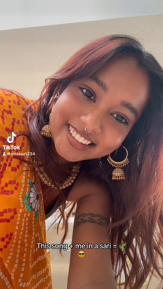 I always feel so pretty in a #sari #petite #indian