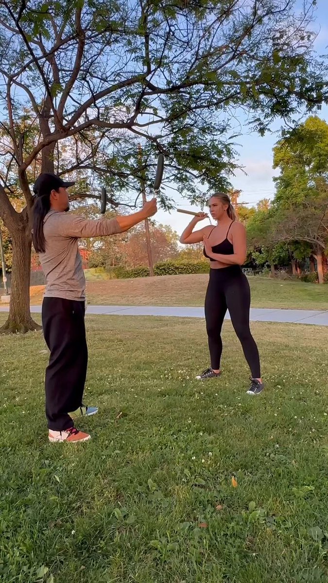 Don’t piss me off 😜🥷 Right in half 🥒🔪🍎