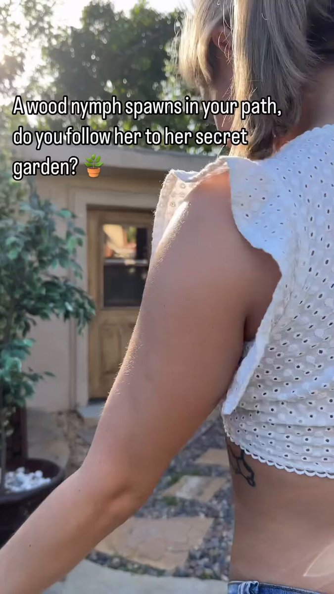 A wood nymph spawns in your path, do you follow…