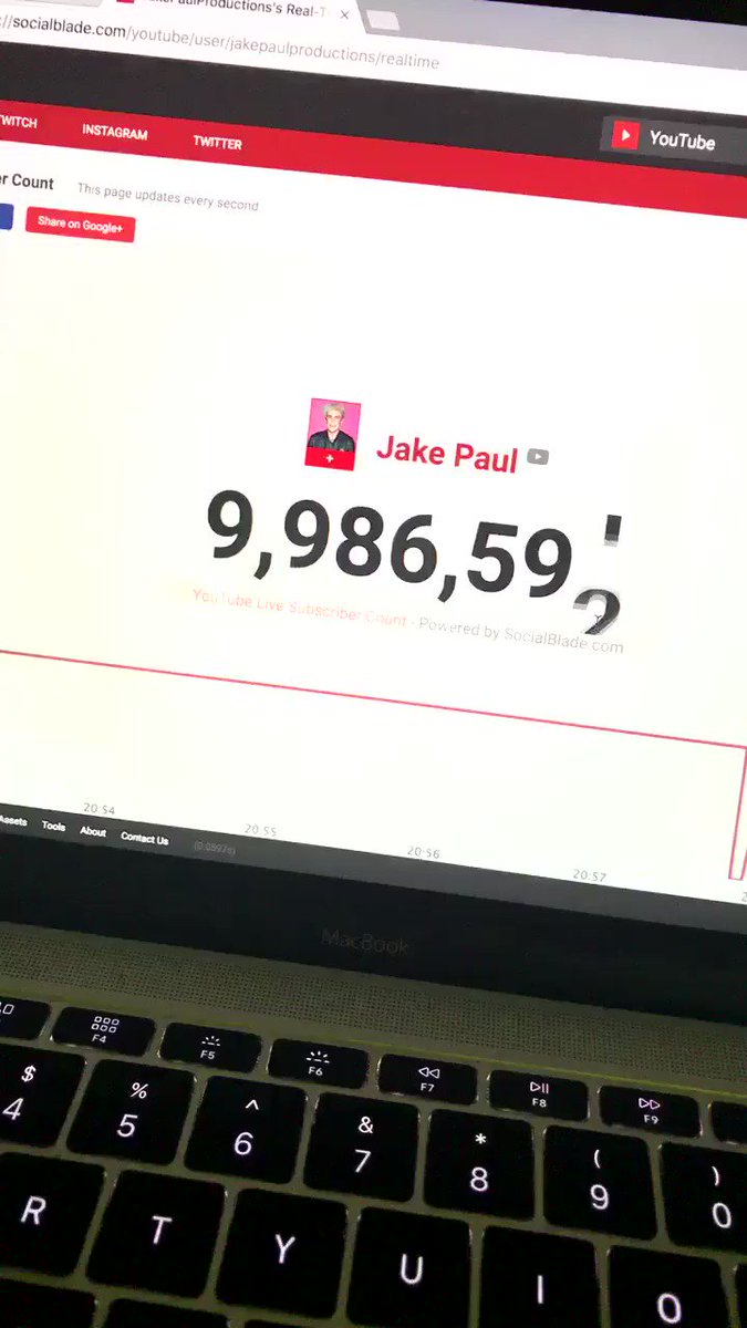 it’s going down so fast, social blade can’t even handle…